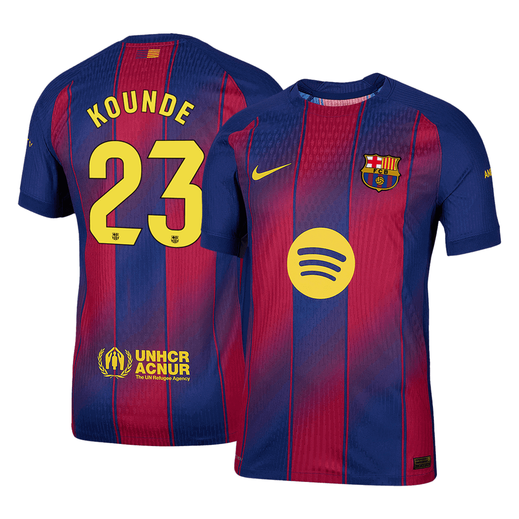Player Version KOUNDE #23 Barcelona Home Football Shirt 2025/26