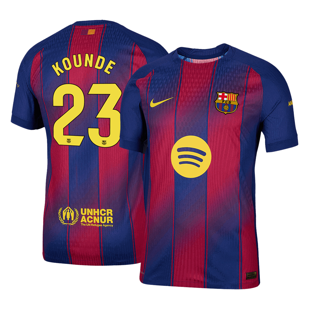 Player Version KOUNDE #23 Barcelona Home Football Shirt 2025/26