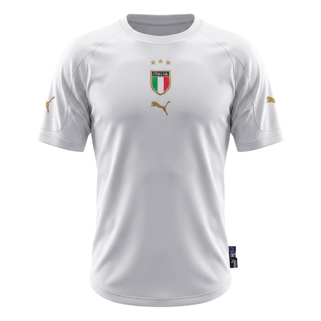 Retro 2004 Italy Away Football Shirt