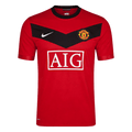 Men Retro Fan Version Manchester United Home Soccer Jersey 2009/10 Red