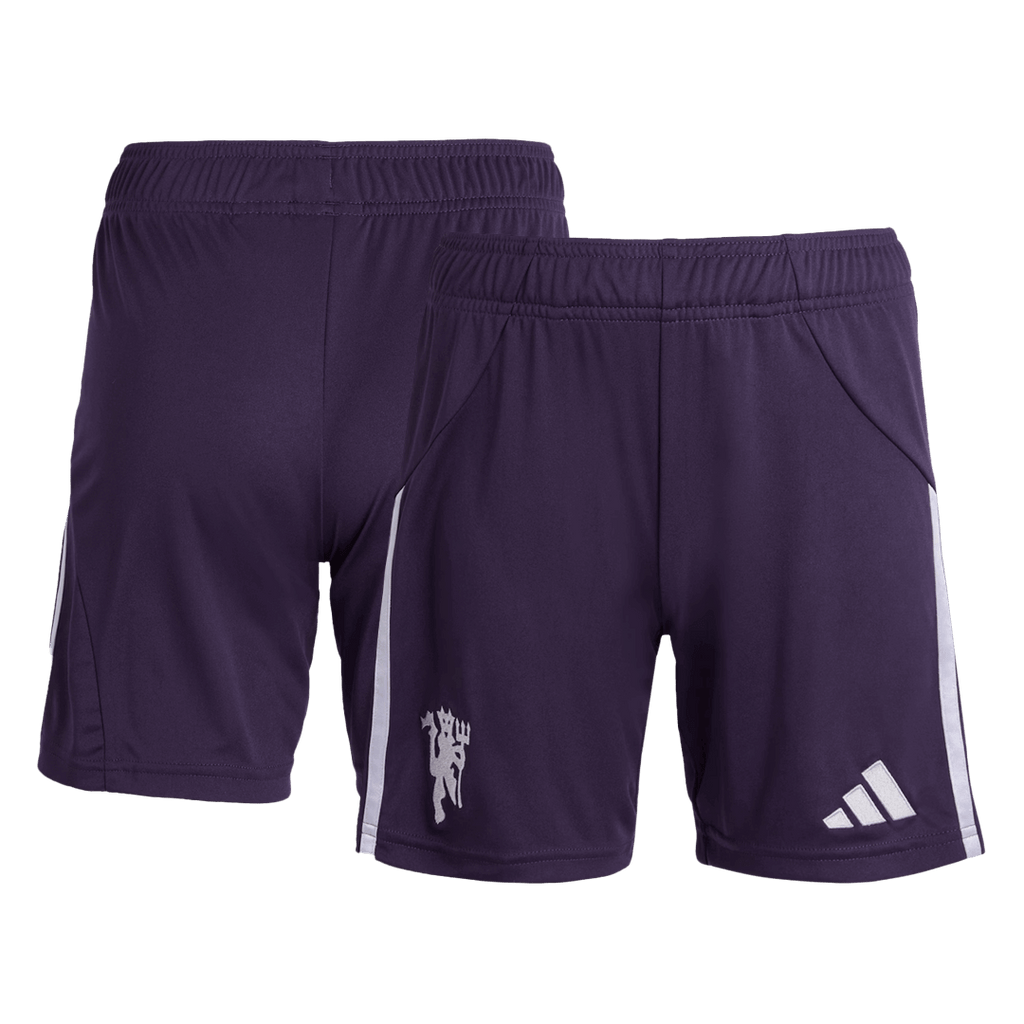 Manchester United Away Football Shorts 25/26 Purple