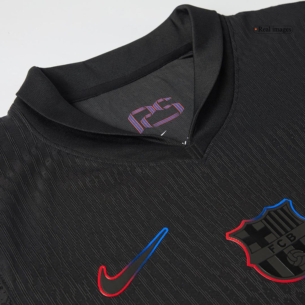 Player Version Barcelona X Travis Scott Away Football Shirt 2024/25 Black