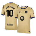 LAMINE YAMAL #10 Barcelona Away Football Shirt 2025/26 Yellow - UCL
