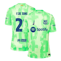 F.DE JONG #21 Barcelona Third Away Football Shirt - UCL