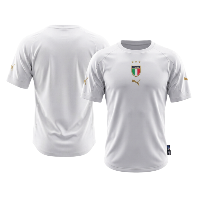 Retro 2004 Italy Away Football Shirt