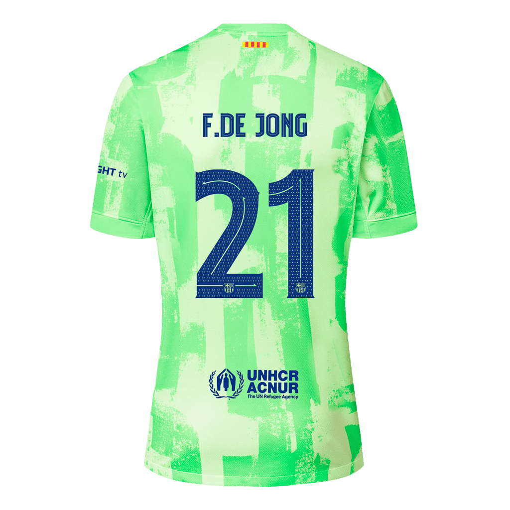 F.DE JONG #21 Barcelona Third Away Football Shirt - UCL