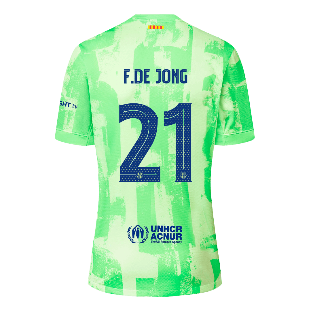 F.DE JONG #21 Barcelona Third Away Football Shirt - UCL
