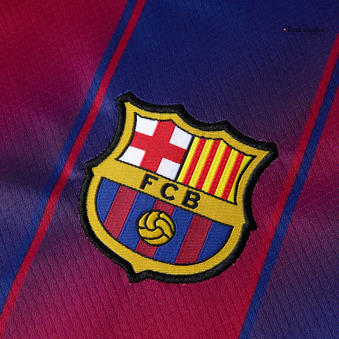 Kid's Barcelona Home Football Shirt Kit(Jersey+Shorts+Socks) 2025/26 Red&Blue