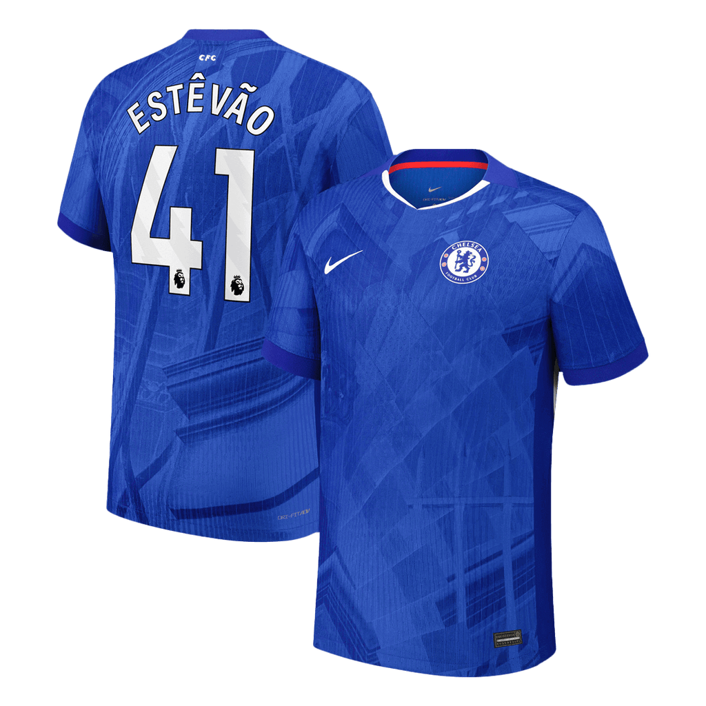Player Version ESTÊVÃO #41 Chelsea Home Football Shirt 2025/26