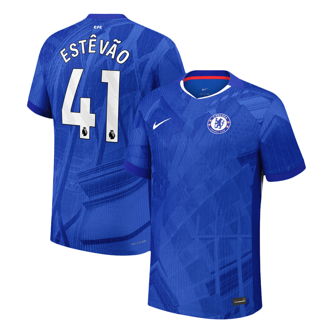Player Version ESTÊVÃO #41 Chelsea Home Football Shirt 2025/26