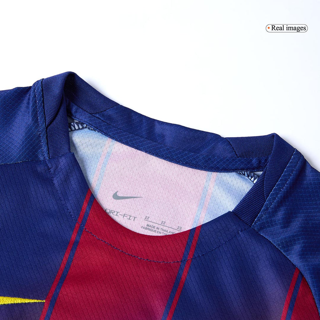 Kid's Barcelona Home Football Shirt Kit(Jersey+Shorts+Socks) 2025/26 Red&Blue