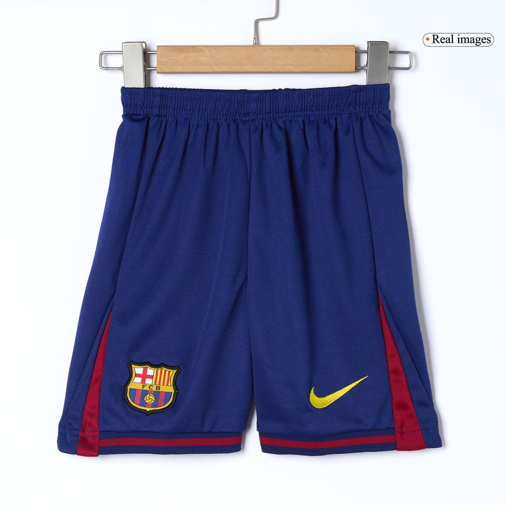 Kid's Barcelona Home Football Shirt Kit(Jersey+Shorts+Socks) 2025/26 Red&Blue