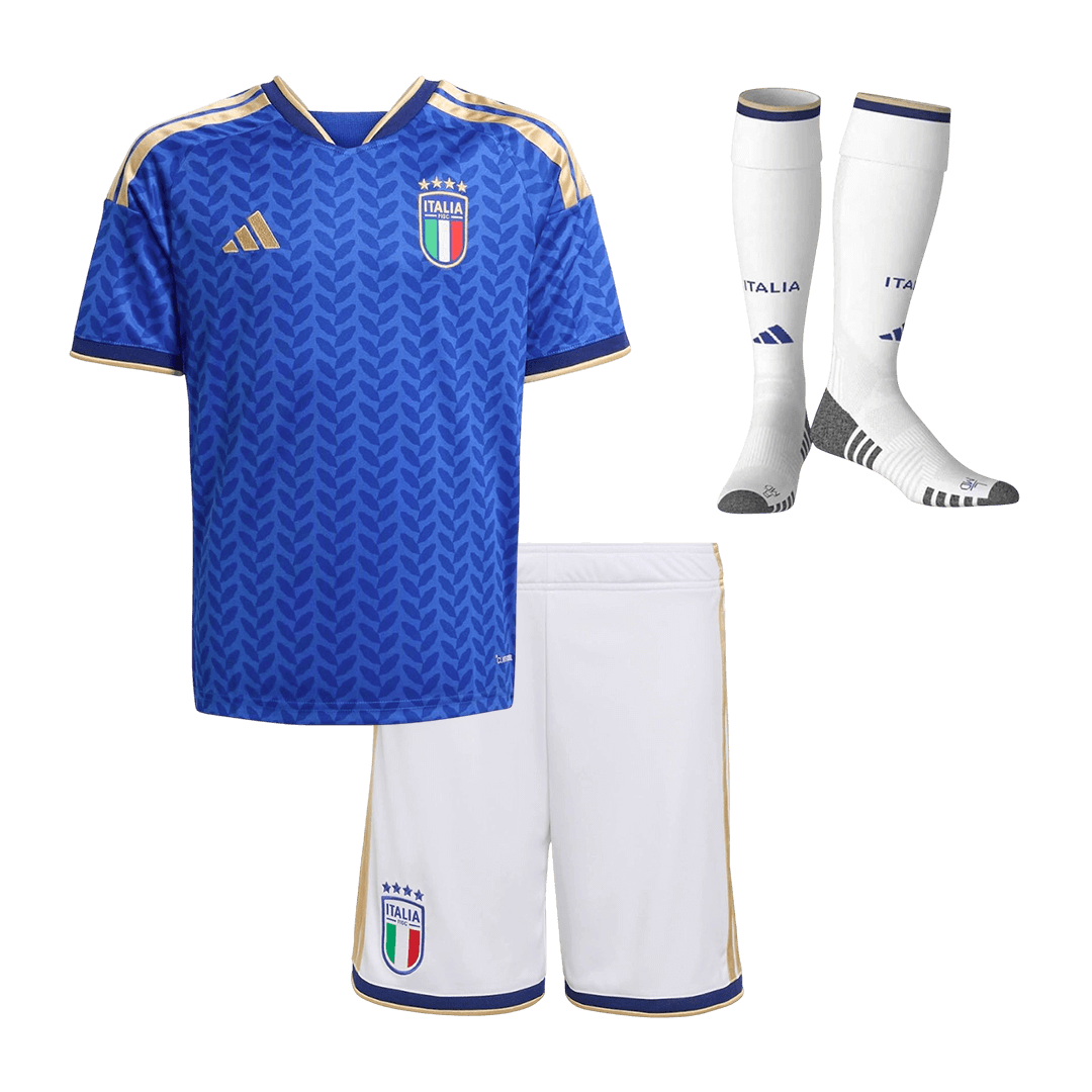 Kid's Italy Home Football Shirt Kit(Jersey+Shorts+Socks) 2025/26