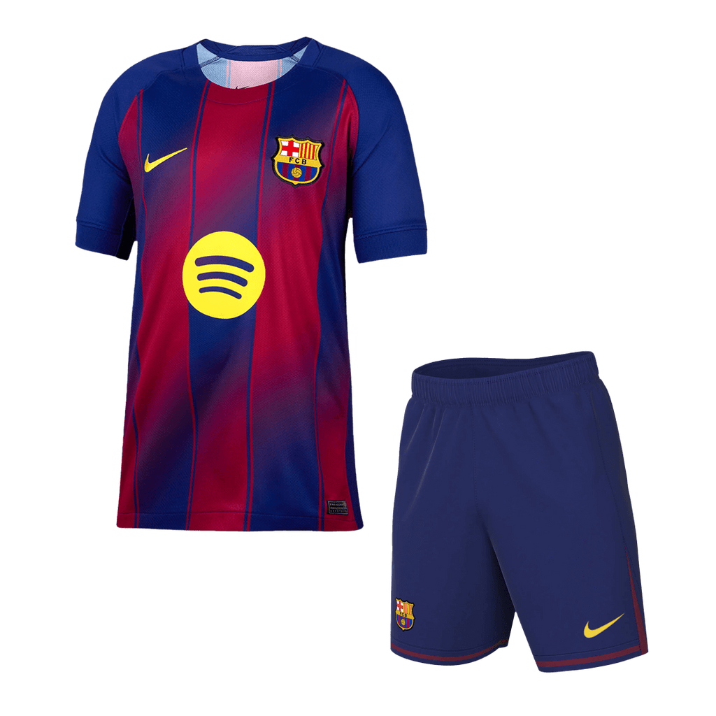 Barcelona Home Football Shirt Kit(Jersey+Shorts) 2025/26 Red&Blue