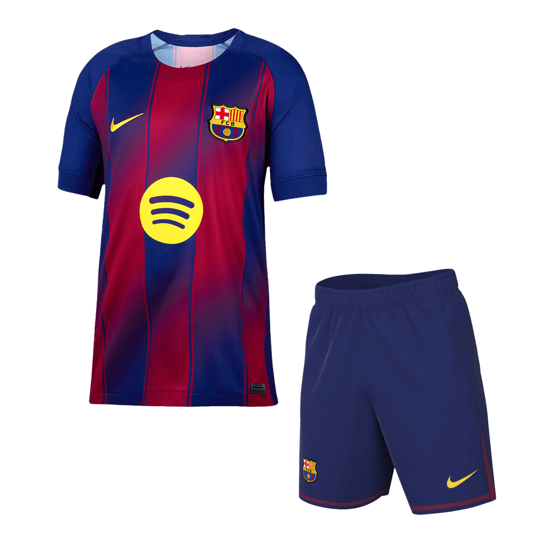 Barcelona Home Football Shirt Kit(Jersey+Shorts) 2025/26 Red&Blue