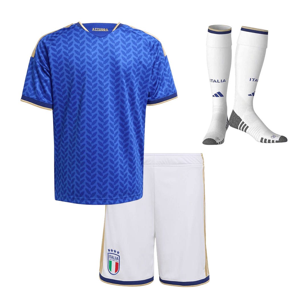 Kid's Italy Home Football Shirt Kit(Jersey+Shorts+Socks) 2025/26