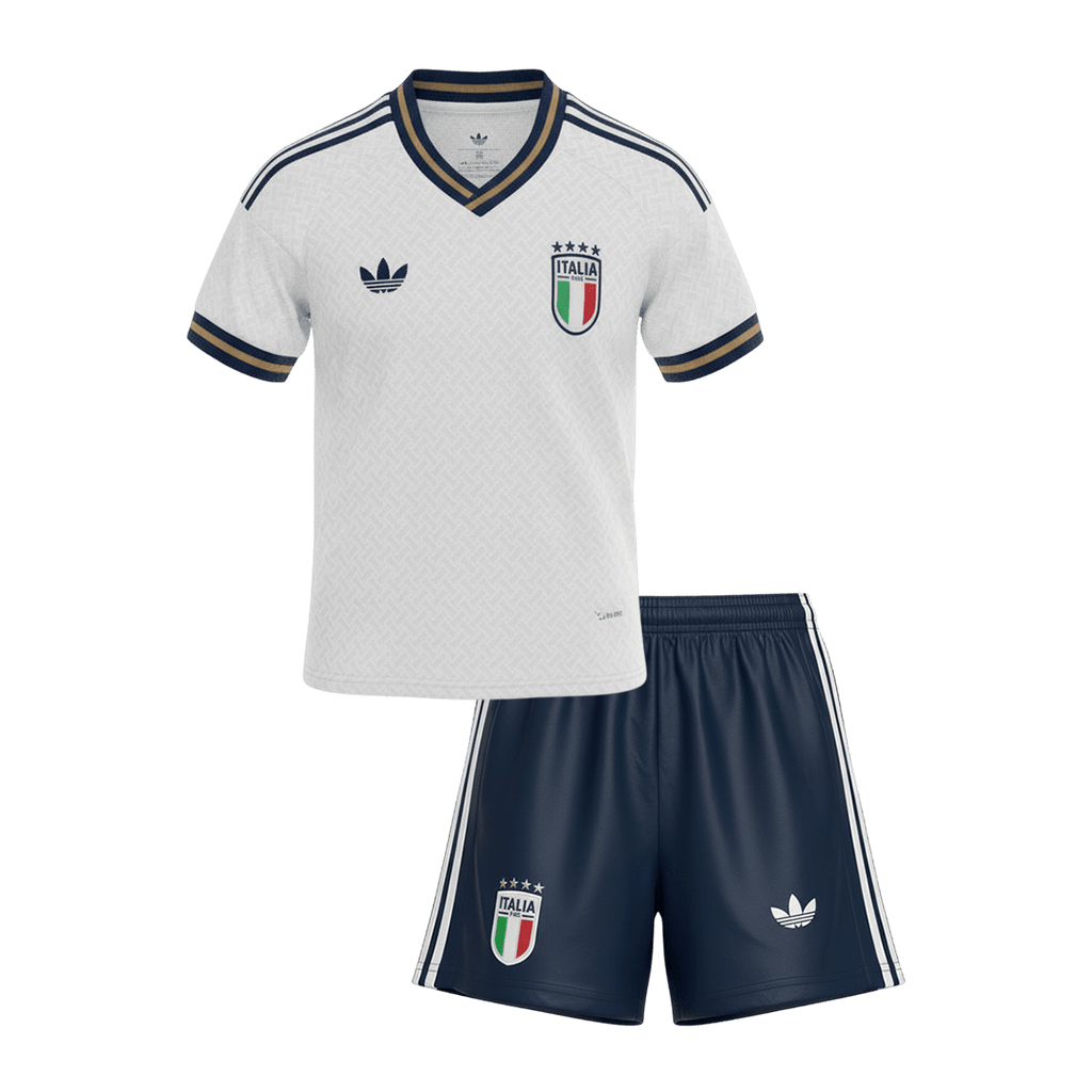 Kid's Italy Away Football Shirt Kit(Jersey+Shorts) 2026