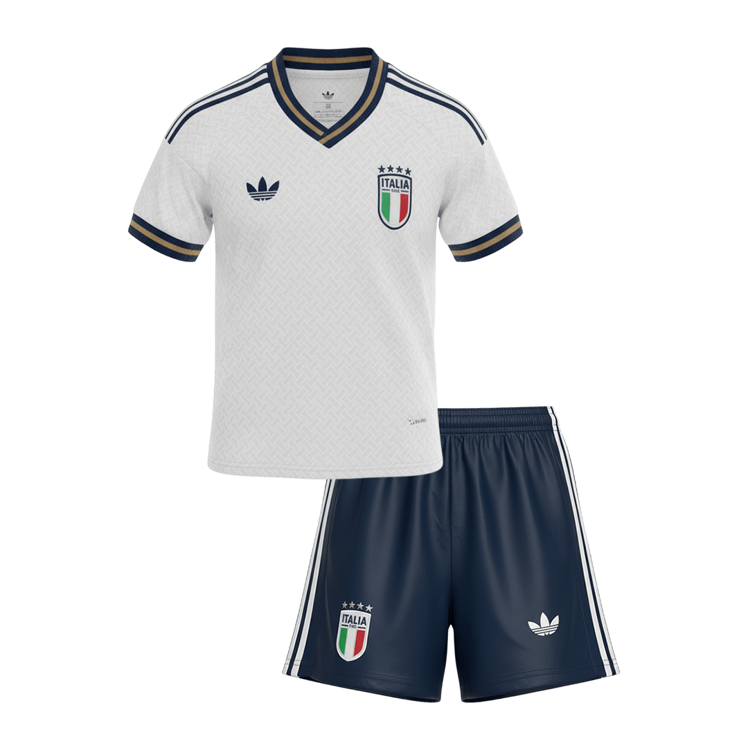Kid's Italy Away Football Shirt Kit(Jersey+Shorts) 2026
