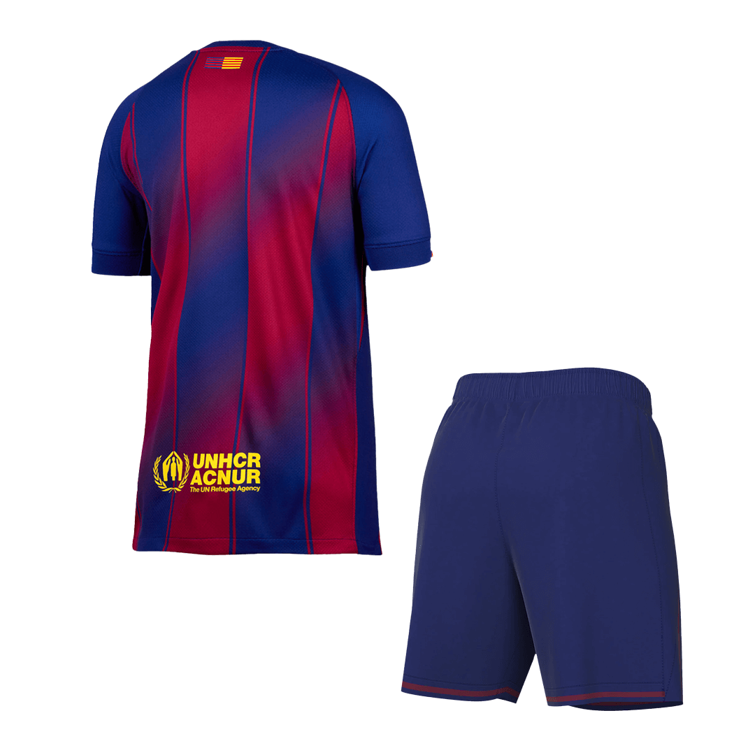 Barcelona Home Football Shirt Kit(Jersey+Shorts) 2025/26 Red&Blue