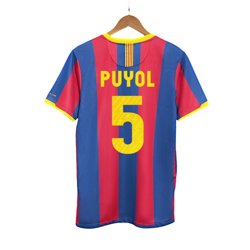 Retro PUYOL #5 2010/11 Barcelona Home Football Shirt