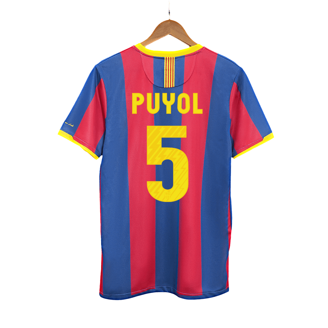Retro PUYOL #5 2010/11 Barcelona Home Football Shirt