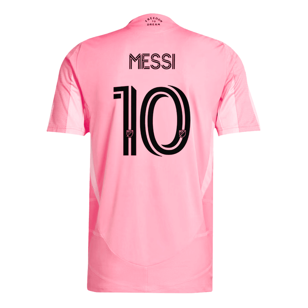MESSI #10 Player Version Inter Miami CF Home Football Shirt 2025 Pink