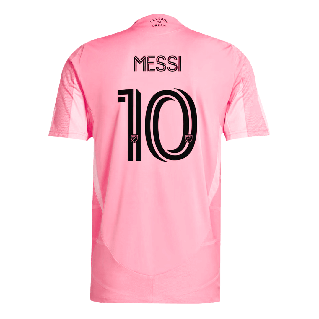 MESSI #10 Player Version Inter Miami CF Home Football Shirt 2025 Pink