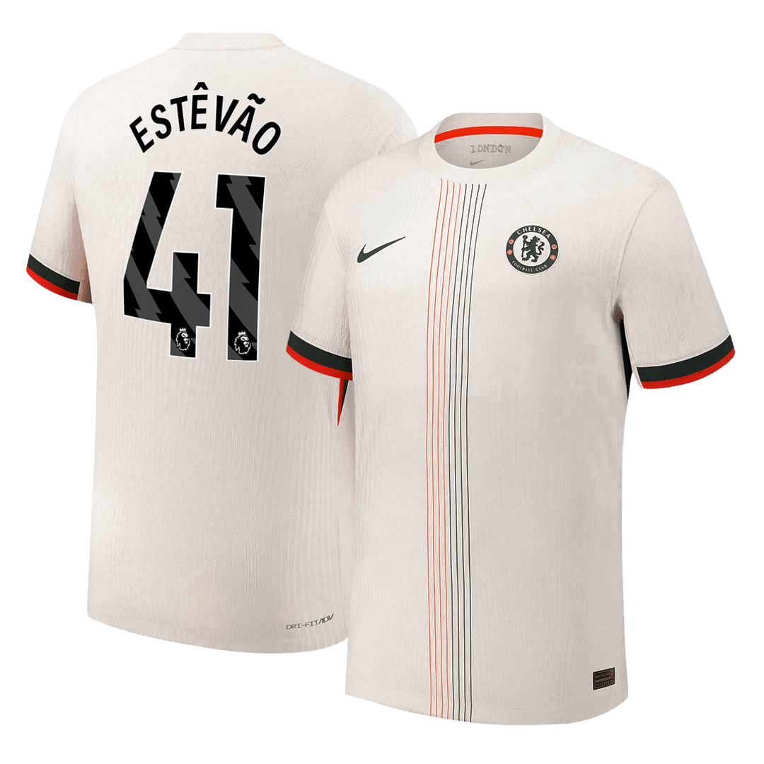 Player Version ESTÊVÃO #41 Chelsea Away Football Shirt 2025/26