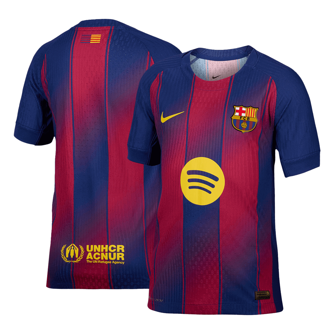 Player Version Barcelona Home Football Shirt 2025/26 Red&Blue