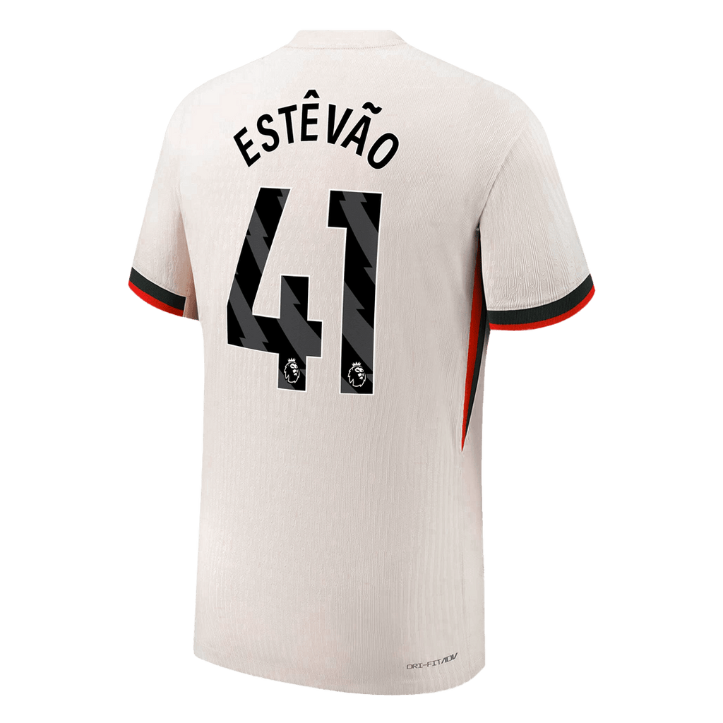 Player Version ESTÊVÃO #41 Chelsea Away Football Shirt 2025/26