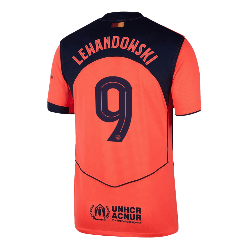 LEWANDOWSKI #9 Barcelona Third Away Football Shirt 2025/26—UCL