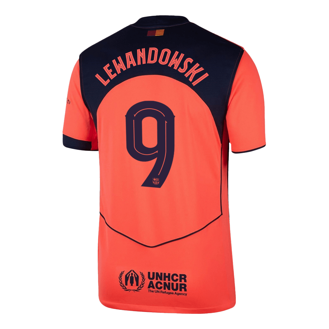 LEWANDOWSKI #9 Barcelona Third Away Football Shirt 2025/26—UCL