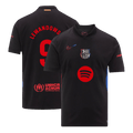 LEWANDOWSKI #9 Barcelona Away Football Shirt 2024/25 - Spotify Logo Without Text
