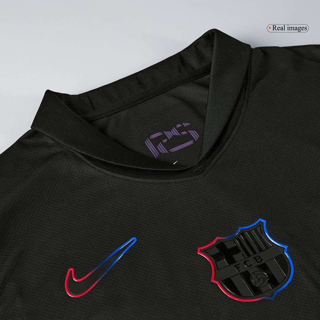 LEWANDOWSKI #9 Barcelona Away Football Shirt 2024/25 - Spotify Logo Without Text