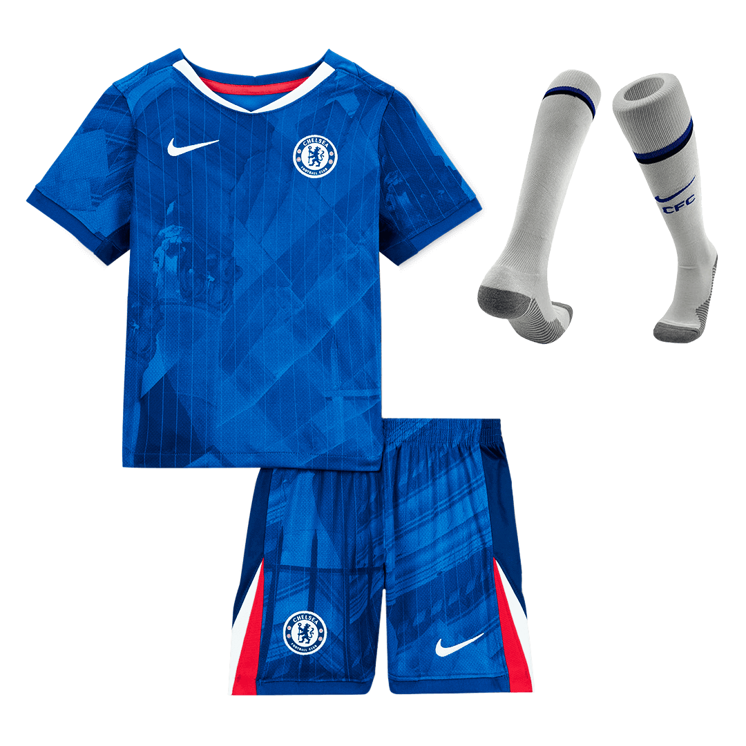 Kid's Chelsea Home Football Shirt Kit(Jersey+Shorts+Socks) 2025/26 Blue