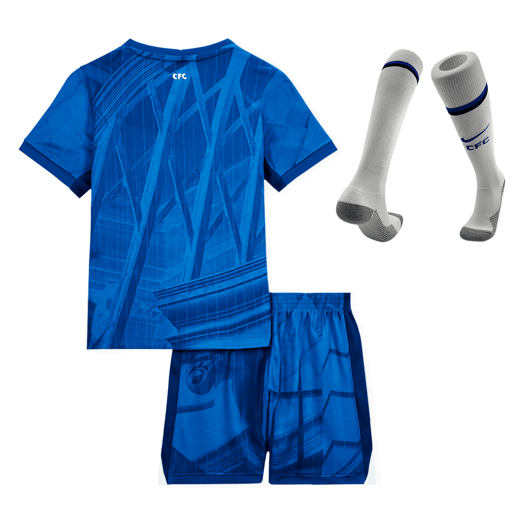 Kid's Chelsea Home Football Shirt Kit(Jersey+Shorts+Socks) 2025/26 Blue