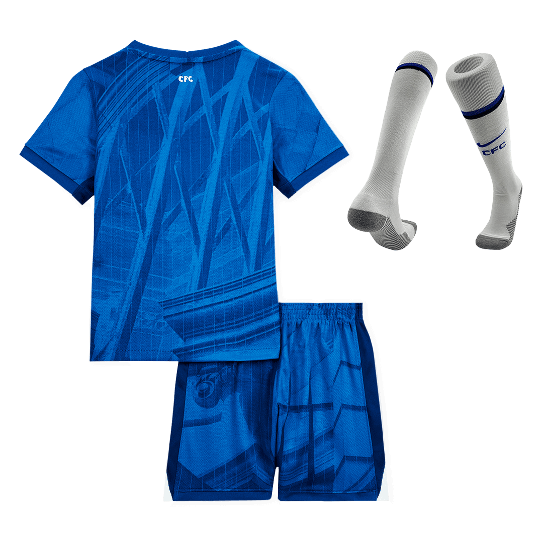 Kid's Chelsea Home Football Shirt Kit(Jersey+Shorts+Socks) 2025/26 Blue