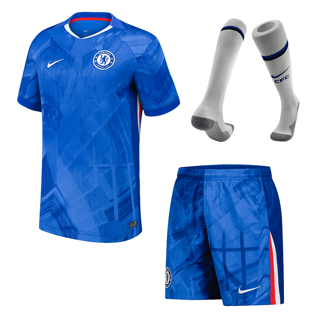 Chelsea Home Football Shirt Kit(Jersey+Shorts+Socks) 2025/26 Blue
