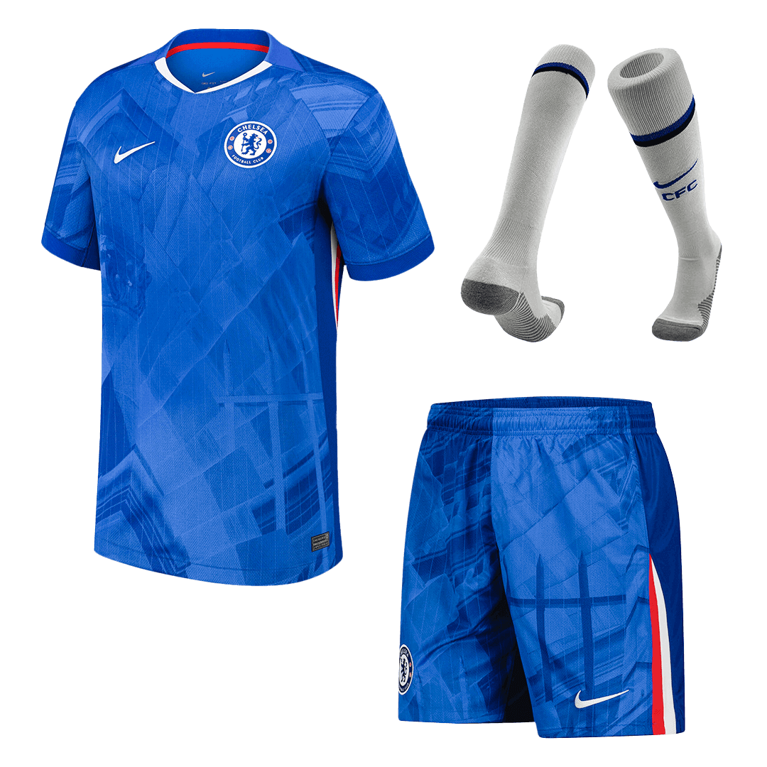 Chelsea Home Football Shirt Kit(Jersey+Shorts+Socks) 2025/26 Blue