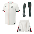 Chelsea Away Football Shirt Kit(Jersey+Shorts+Socks) 2025/26 White
