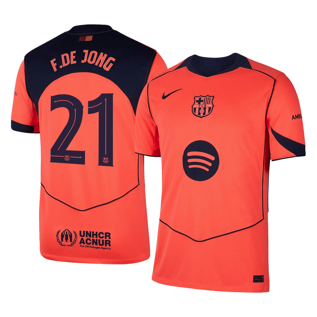 F.DE JONG #21 Barcelona Third Away Football Shirt 2025/26—UCL