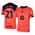 F.DE JONG #21 Barcelona Third Away Football Shirt 2025/26—UCL
