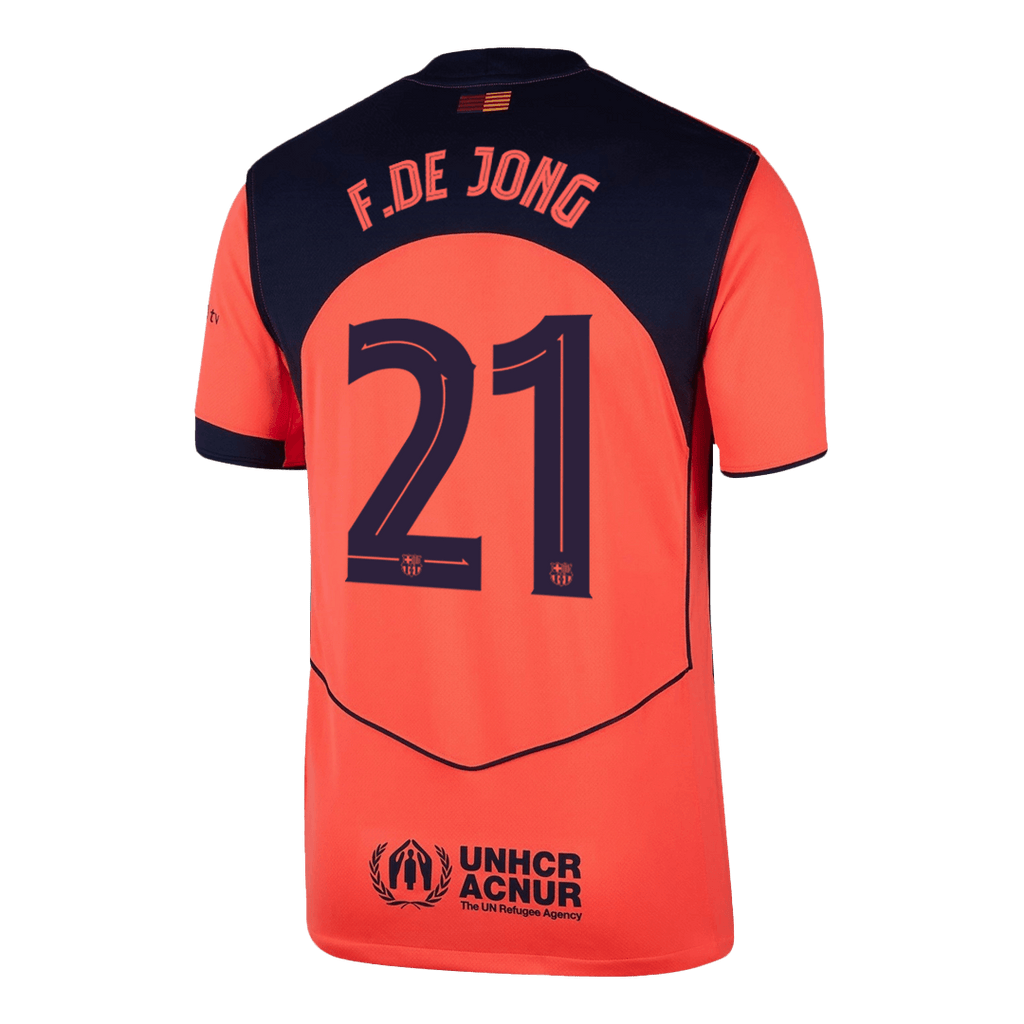 F.DE JONG #21 Barcelona Third Away Football Shirt 2025/26—UCL