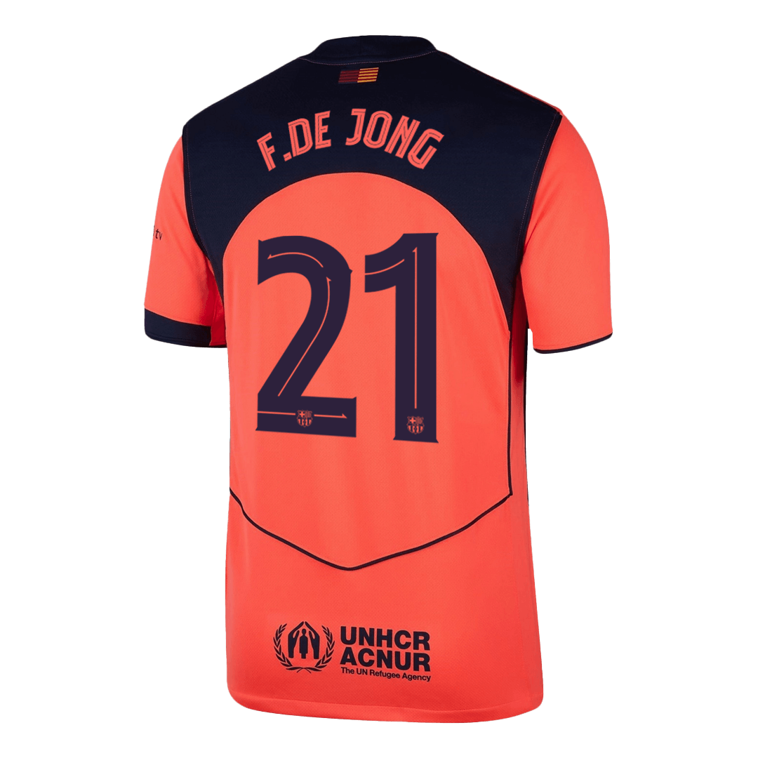 F.DE JONG #21 Barcelona Third Away Football Shirt 2025/26—UCL