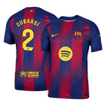 Player Version CUBARSÍ #2 Barcelona Home Football Shirt 2025/26 Red&Blue