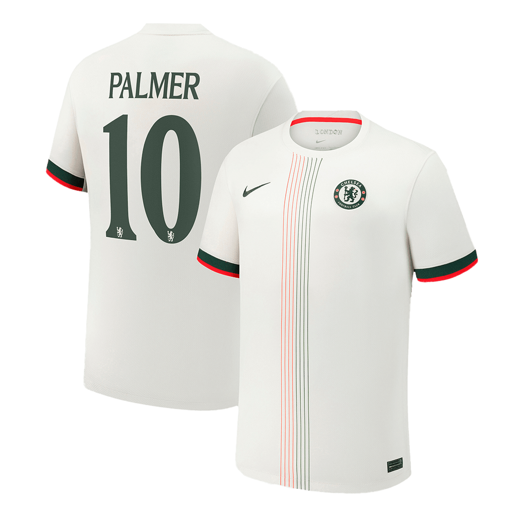 PALMER #10 Chelsea Away Football Shirt 2025/26 White - UCL