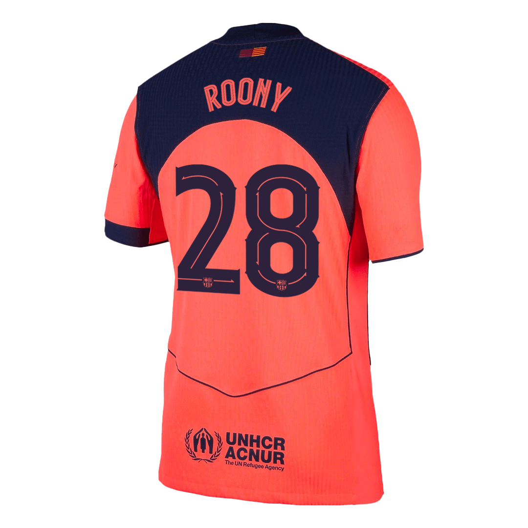 Player Version ROONY #28 Barcelona Third Away Football Shirt 2025/26