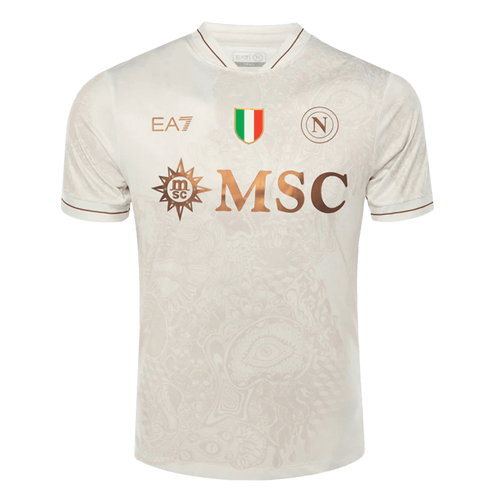 Napoli Away Football Shirt 2025/26 Sand