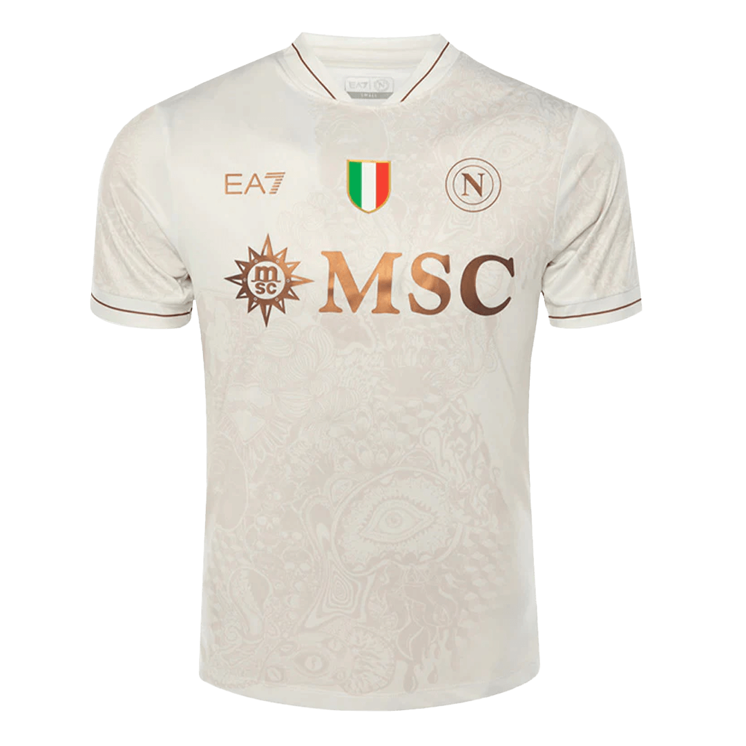 Napoli Away Football Shirt 2025/26 Sand