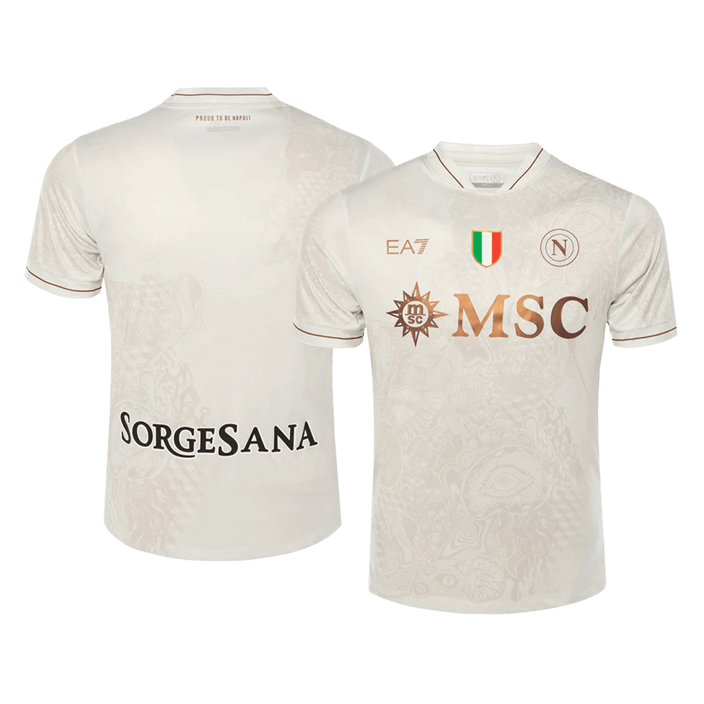 Napoli Away Football Shirt 2025/26 Sand